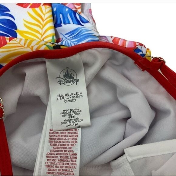 Disney Parks Floral Boho Minnie Mouse print one-piece swimsuit - Picture 2 of 4